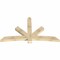 Ekena Millwork Alberta Rough Sawn Timber Gable Bracket, Douglas Fir, 84"W x 49"H x 4"D x 6"F, 14/12 Pitch GBW084X49X0406ALB00RDF - alternate 3